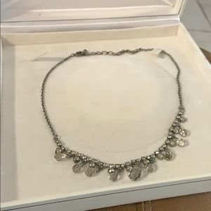 Silver Crystal Necklace (Costume Jewelry)
